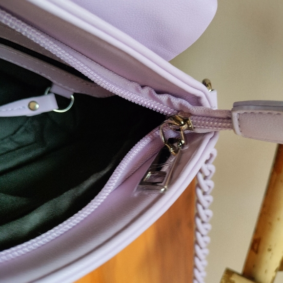 Lavender Padded Shoulder Sling Bag - Picture 7 of 13